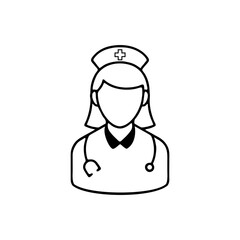 vector illustration of a nurse 