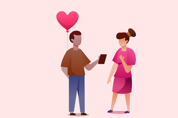 couple with heart