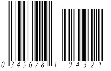 Minimalist design of black and white vertical lines forming a barcode pattern. Ideal as a background or graphic element for retail promotional materials, product documentation, inventory systems, and 