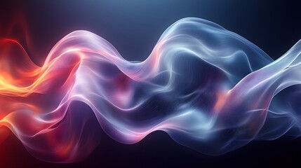 Fototapeta premium abstract background with a wave of colored smoke