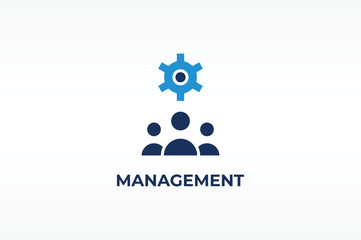 MANAGEMENT vector, icon or logo sign isolated symbol illustration