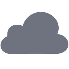 big cloud doodle illustration