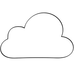 big cloud doodle illustration