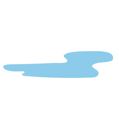 puddle soft curve doodle illustration