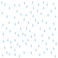 raindrops small scattered doodle illustration