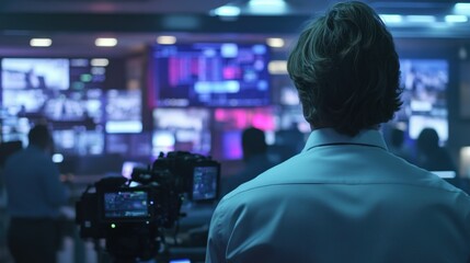 Blurred crowd in urban setting event photography