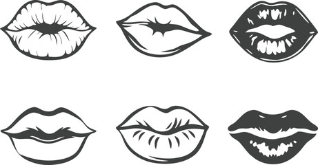 Assorted Lips Sketches
