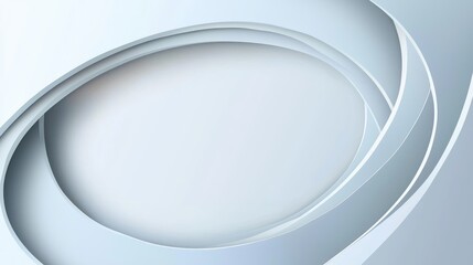 Abstract Soft Blue and White Curved Layered Background Design for Modern Artistic Presentations