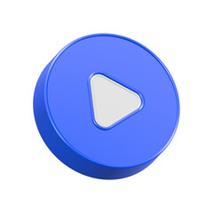 play button video 3d icon symbol media player