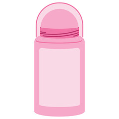 pink deodorant plastic bottle