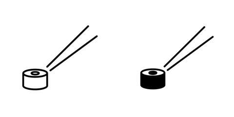 Sushi flat simple vector icons illustration set.