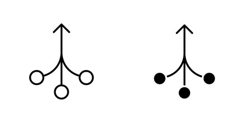 Consolidation flat simple vector icons illustration set.