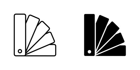 Swatchbook flat simple vector icons illustration set.