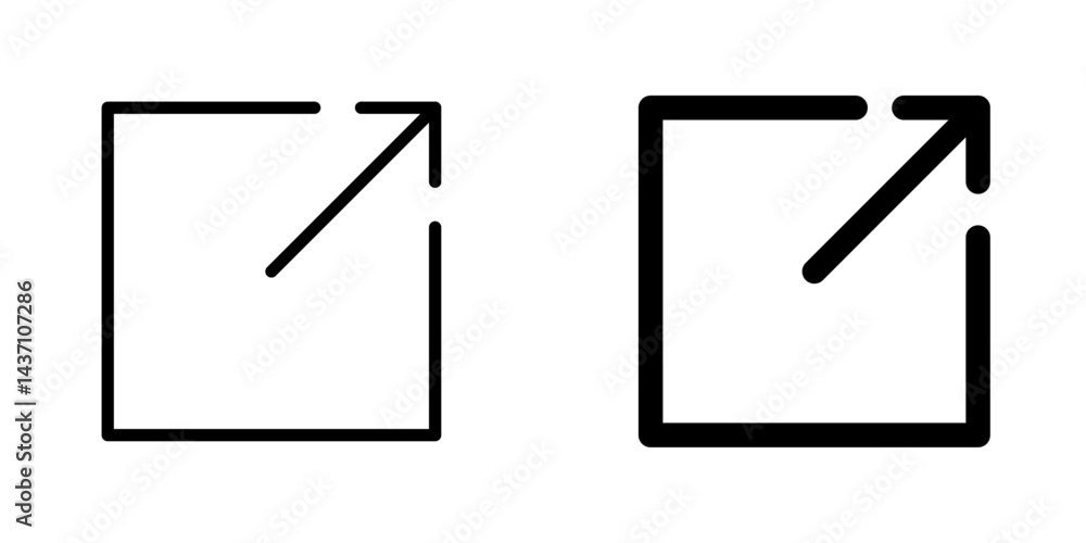 Poster window maximize flat simple vector icons illustration set.
