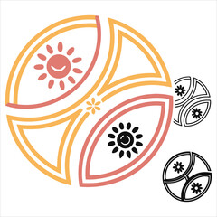 Dynamic Sunburst Abstract Art