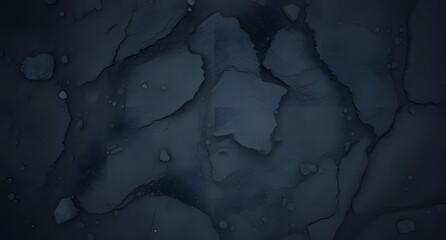 Abstract Dark Blue Cracked Texture Background Grunge Broken Surface Stone Aerial View