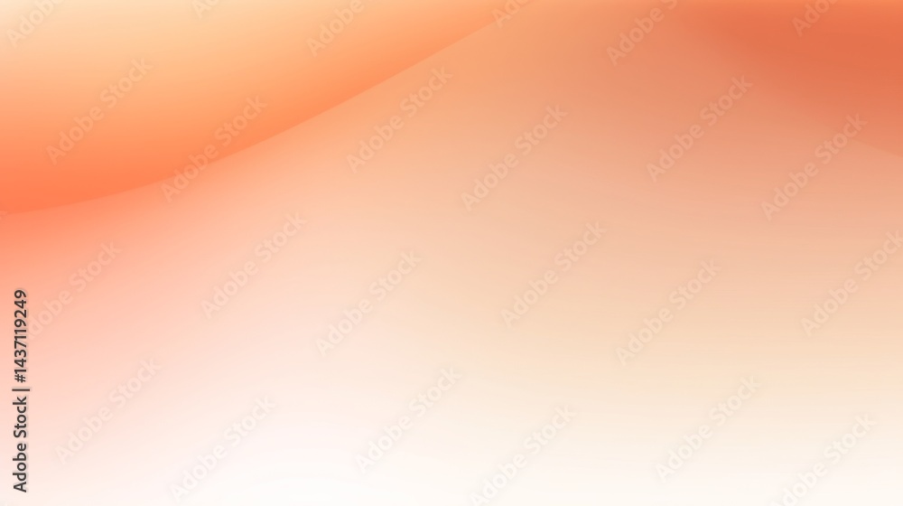 Aufkleber beige to red gradient background featuring a smooth, blurred design in a vector style.