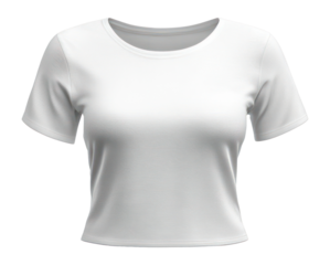 PNG White shirt crop mockup minimalist clothing t-shirt.