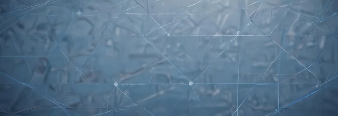 Fototapeta premium Subtle blue geometric blueprint, intersecting lines and shapes , triangle, technology, schematic
