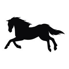 black horse vector illustration