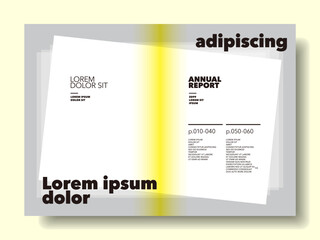 모던한 목차와 도비라 내지 디자인, 브로셔, 연차보고서, 리플렛, 전단지, 프레젠테이션 - Modern Layout Design for Contents and Chapter Intro Page - brochures, annual reports, flyers, and business presentations