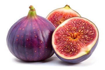 Fresh Figs: Whole and Halved, Ready to Enjoy