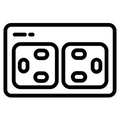 Remote Secure Office Line Icon