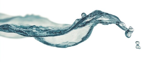 Liquid Water Splash  Blue Wave  Pure Aqua  Clean  Refreshing  Nature   High Resolution  8K