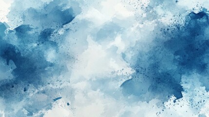Hand-Painted Abstract Watercolor Background with Organic Shapes