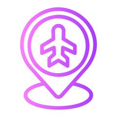 airport gradient icon
