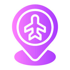 airport gradient icon