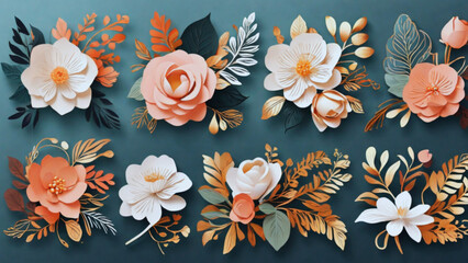 Obraz premium seamless background with flowers