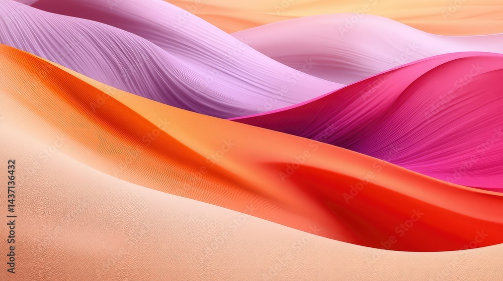 Poster smooth color transitions with grainy texture, creating a modern and stylish visual