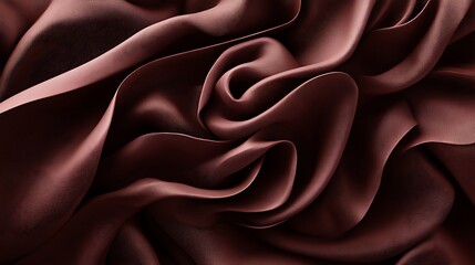 Obraz premium Maroon satin fabric texture closeup