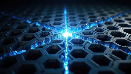 abstract blue background with grid