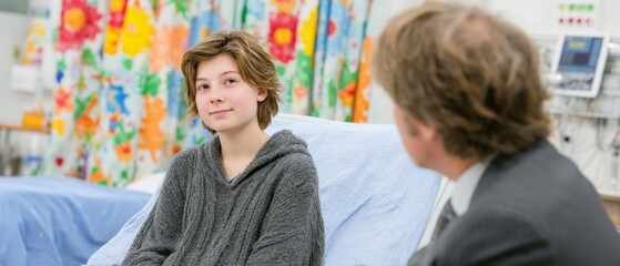 Teen Girl in Therapy Session with Psychologist  Mental Health Support  Child Counseling