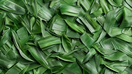 Fototapeta premium Beautiful Fresh Green Leaves Background for Nature and Texture Use