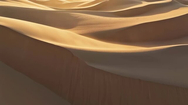 desert sand dunes in the morning