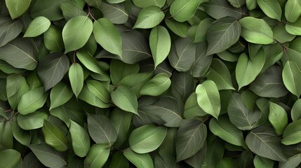 Obraz premium Lush Green Leaves Background for Natural and Organic Designs