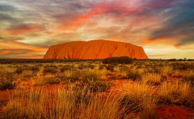 Sunset at Uluru