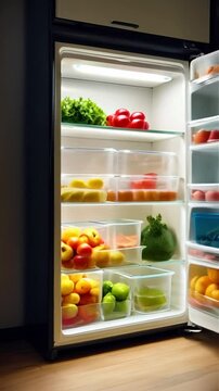 Well-Stocked Refrigerator: A Glimpse Inside