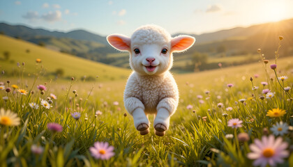 sheep in the meadow