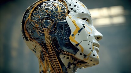 Artificial intelligence head metal tape.