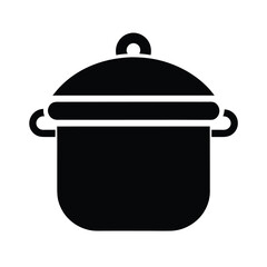 Cooking Pot Icon Vector Illustration