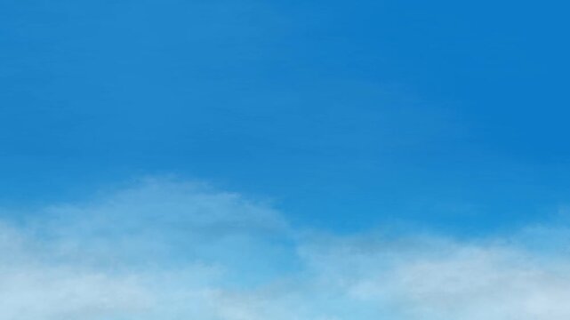 Abstract cloudy blue sky looping animation background