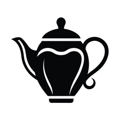 Tea Stencil Icon Vector Illustration