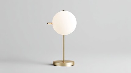 Elegant brassplated egg lamp, a modern lighting solution for contemporary homes