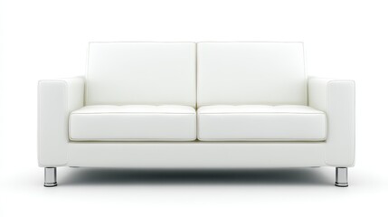Luxurious white couch, the centerpiece of modern living room interior design modern