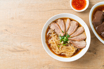 duck noodles with stewed duck soup