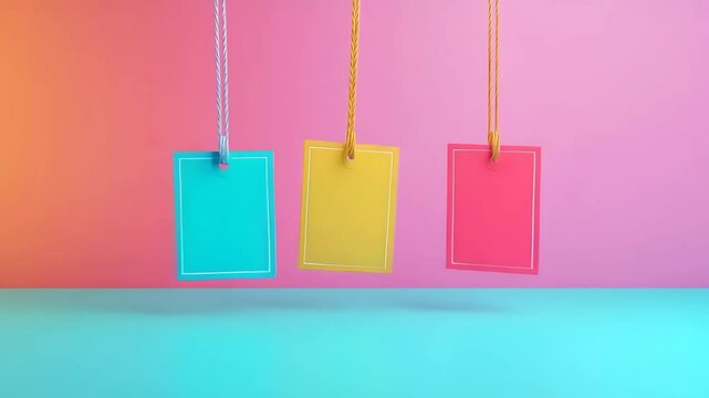 pink paper hanging on a clothesline